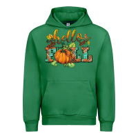 Emerald hello fall pumpkin Urban Hoodie - BarkalooDesign