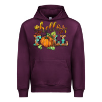 Mauve Wine hello fall pumpkin Urban Hoodie - BarkalooDesign