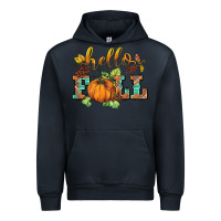Navy hello fall pumpkin Urban Hoodie - BarkalooDesign