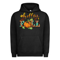 Pigment Black hello fall pumpkin Urban Hoodie - BarkalooDesign