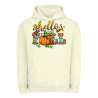Pigment Pistachio hello fall pumpkin Urban Hoodie - BarkalooDesign
