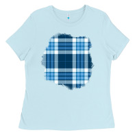 Winter Tartan Patch Ladies Tee | Teevron