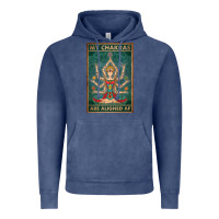 Vintage Denim my chakras are aligned af vintage yoga meditation Vintage Hoodie - tuanDangUi
