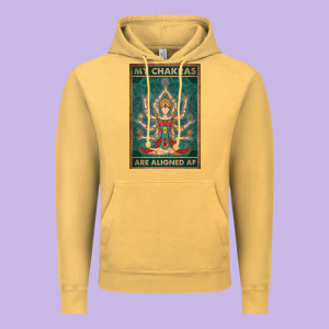 My Chakras Are Aligned Af Vintage Yoga Meditation Vintage Hoodie Designed By Tuandangui