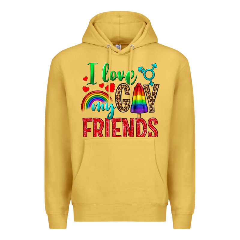 I Love My Gay Friends Premium Hoodie by BundleAndBundleShop | Teevron