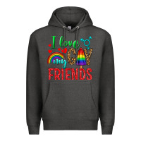 Charcoal Heather I Love My Gay Friends Premium Hoodie - BundleAndBundleShop