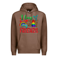 Chestnut I Love My Gay Friends Premium Hoodie - BundleAndBundleShop