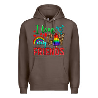 Coffee I Love My Gay Friends Premium Hoodie - BundleAndBundleShop