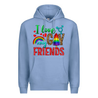 Colony Blue I Love My Gay Friends Premium Hoodie - BundleAndBundleShop