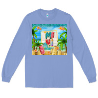 Colony Blue summer mini Long Sleeve Tee - TumblerDesignByShophia