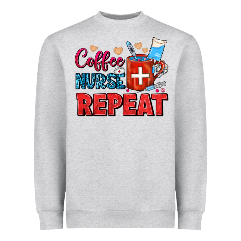 Coffee Nurse Repeat Heavyweight Sweatshirt by FaDigitalArtStudio | Teevron
