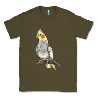 Army Green Cocktail Parrot Classic Tee - LillyAllenDesigns