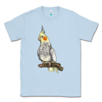 Dusty Blue Cocktail Parrot Classic Tee - LillyAllenDesigns