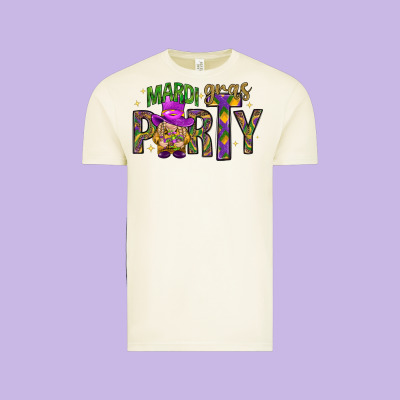 Mardi Gras Party Vintage Tee Designed By Nancycooperartshop