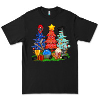 Black Christmas With Ice Hockey Trees Premium Tee - BundleAndBundleShop
