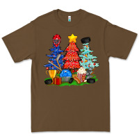 Cacao Christmas With Ice Hockey Trees Premium Tee - BundleAndBundleShop