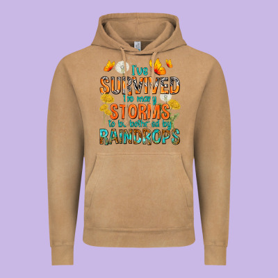 I've Survived Too Many Storms Vintage Hoodie Designed By Texasbilliewilder