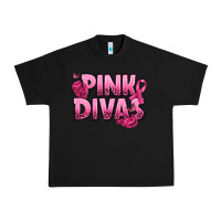 Black Pink Divas Breast Cancer Urban Heavy Tee - NancyCooperArtShop
