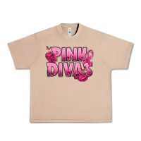 Burro Pink Divas Breast Cancer Urban Heavy Tee - NancyCooperArtShop