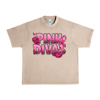 French Oak Pink Divas Breast Cancer Urban Heavy Tee - NancyCooperArtShop