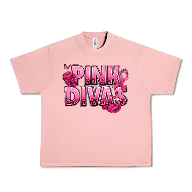 Pink Divas Breast Cancer Urban Heavy Tee by NancyCooperArtShop | Teevron