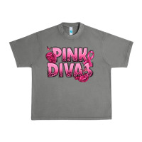 Tornado Pink Divas Breast Cancer Urban Heavy Tee - NancyCooperArtShop