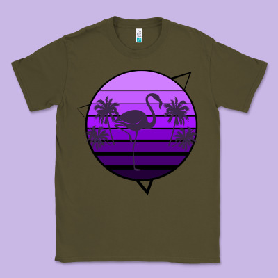 Flamingo Palm Classic Tee Designed By Bettercallsaul