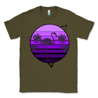 Army Green Flamingo Palm Classic Tee - Bettercallsaul