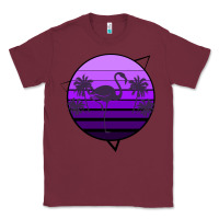 Burgundy Flamingo Palm Classic Tee - Bettercallsaul