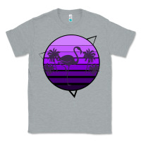 Heather Grey Flamingo Palm Classic Tee - Bettercallsaul