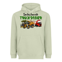 Matcha Santa's Favorite Truck Driver Heavyweight Hoodie - LillyAllenDesigns
