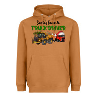 Meerkat Santa's Favorite Truck Driver Heavyweight Hoodie - LillyAllenDesigns