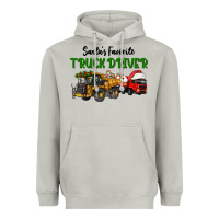 Moon Dust Santa's Favorite Truck Driver Heavyweight Hoodie - LillyAllenDesigns