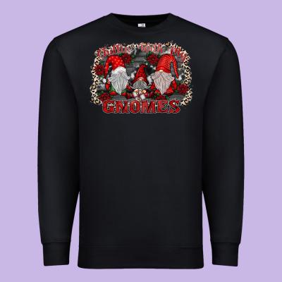 Chillin With My Gnomies Premium Sweatshirt Designed By Sublimationcraftshop