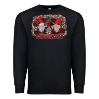Black chillin with my gnomies Premium Sweatshirt - SublimationCraftShop