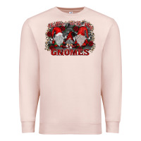 Pale Pink chillin with my gnomies Premium Sweatshirt - SublimationCraftShop