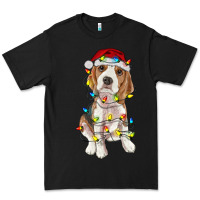 Black christmas beagle Premium Tee - RanaPortraitStore