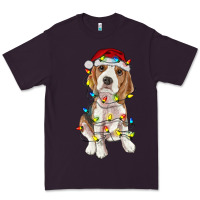 Plum christmas beagle Premium Tee - RanaPortraitStore