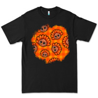 Black Thanksgiving Turkey With Tartan Patch Premium Tee - BundleAndBundleShop