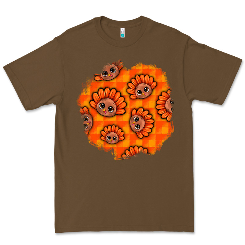 Thanksgiving Turkey With Tartan Patch Premium Tee by BundleAndBundleShop | Teevron