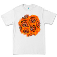 White Thanksgiving Turkey With Tartan Patch Premium Tee - BundleAndBundleShop