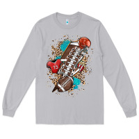 Moon Dust Football lightning bolt leopard Long Sleeve Tee - HowdyJamesFarm
