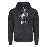 Vintage Black ray lamontagne   white stencil 1 Vintage Hoodie - tuanDangUi