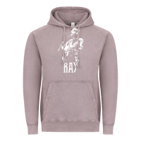 Vintage Zinc ray lamontagne   white stencil 1 Vintage Hoodie - tuanDangUi