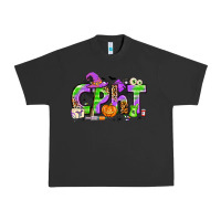 Pigment Black Halloween CPHT Pharmacy Technician Urban Heavy Tee - texasbilliewilder