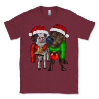 Burgundy two christmas heifers Classic Tee - RanaPortraitStore