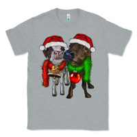 Heather Grey two christmas heifers Classic Tee - RanaPortraitStore