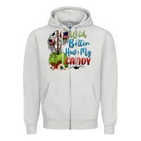 Dove Grey witch better have my candy Zipper Hoodie - BundleAndBundleShop