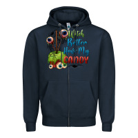 Navy witch better have my candy Zipper Hoodie - BundleAndBundleShop