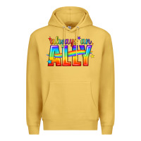 Antique Gold Always An Ally Pride LGBTQ Premium Hoodie - BundleAndBundleShop